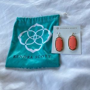 New Kendra Scott Coral Elle Earrings